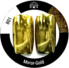 Pigment unghii Mirror Gold B01