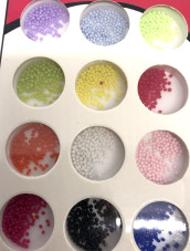 Zestaw kolorowych koralików Nail Art Decoraton