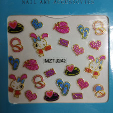 Наклейка для ногтей (Sticker) Global Fashion MZTJ242