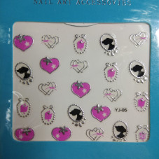 Sticker for nail art (Sticker) Global Fashion YJ-05