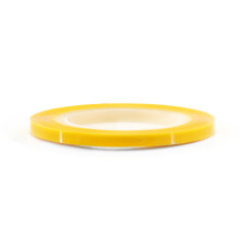 Тонкая лента для дизайна ногтей на клеевой основе Global Fashion, желтая 2 мм