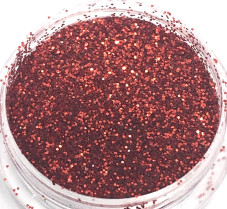 decor for nail art, mica red