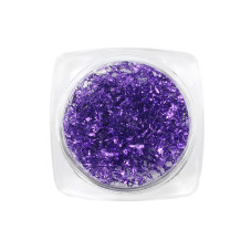 Decor for nails, foil gossamer, purple