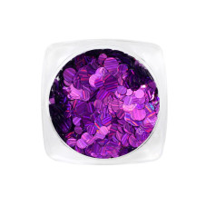 Декор для ногтей, круглые мелкие фиолетовый