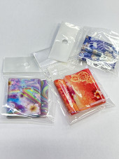 Foil nail art flowers abstraction (color assorted)