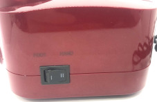 Apparatus for manicure and pedicure 45000 rpm 80 W, GF-3 red Apparatus for manicure and pedicure 45000 rpm 80 W, GF-3 red