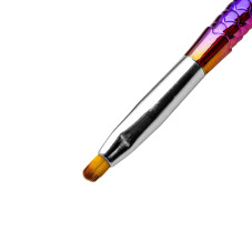 Кисть для геля рыбка, язычок (овальная)номер 4