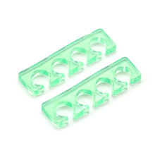 Silicone spacers, 1 pair, green
