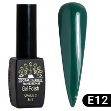 Gel nail Polish Black Elite E-series, E12