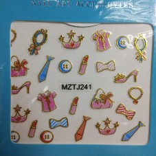 Наклейка для ногтей (Sticker) Global Fashion MZT J241