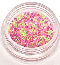 Decor for nails, beads, purple (mix color)
