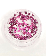Crystal for nails in the container (crimson)
