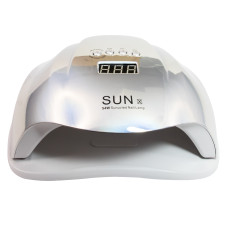 Лампа для сушки ногтей led/uv 54W Rainbow Sun X silver
