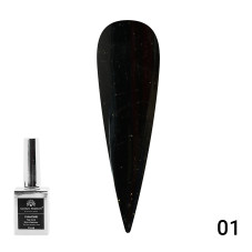 Top with Galaxy glitter Top Coat 01, 15 ml