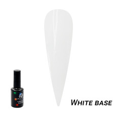 White base gel nail Polish Flowers Ball Global Fashion, with the effect of puddling (wet), 10 ml