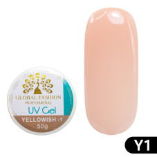 Nail modeling gel Global Fashion 50 gr Yellowish-1