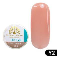 Гель для моделювання нігтів Global Fashion 50 г Yellowish-2 50 гр Yellowish-2