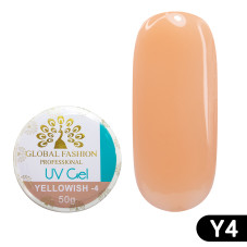 Nail modeling gel Global Fashion 50 gr Yellowish-4