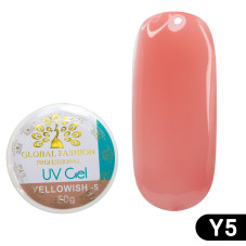 Nail modeling gel Global Fashion 50 gr Yellowish-5