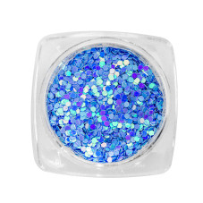 Nail decor, hexagons, set, 12 colors