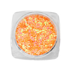 Nail decor, hexagons, set, 12 colors