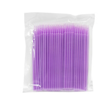 Global Fashion Microbrushes, 100 pcs, purple