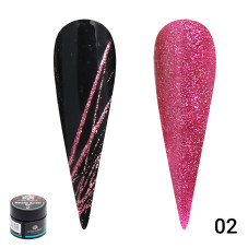 Гель паутинка Glitter Shiny, Global Fashion, 5 гр, 02