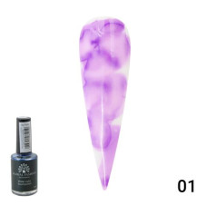 Watercolor Water drops from Global Fashion color 10 ml Purple 01