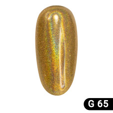 Втирка для ногтей Holographic gold, Global Fashion, G65