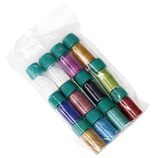 Mica for nails, fine, 12 colors