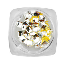 Nail decor, different shapes and colors, 12 pcs.
