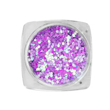 Декор для ногтей, шестигранники маленькие, 12 цветов 02 Декор для ногтей, шестигранники маленькие, 12 цветов 02