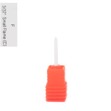 Ceramic cuticle nozzle, flame, red notch, Small Flame
