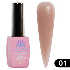 Цветная френч база для гель лака Global Fashion, Color French Base Coat 8 мл, 01