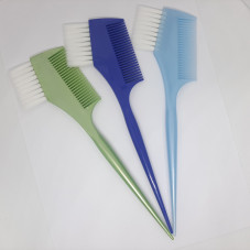 Hair coloring brush, with comb, large (color in assortment)