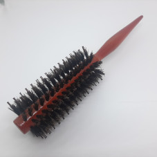 Natural bristle wooden hairbrush 3131