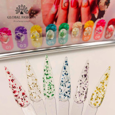 Gel with dried flowers 5 g, Flower Gel 03