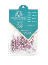 Камни Swarovski Global Fashion, rose, Микс размер