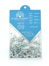 Декор для нігтів 3D (ромбики) Swarovski Global Fashion Green foil Diamond