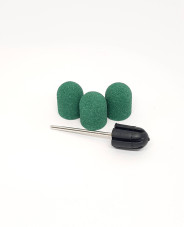 Set suport si smirghel rezerva 13*19mm #120 3 buc - Green