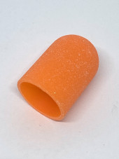 Ковпачки абразиву для педикюру, 16*25 мм, 100 грід, orange 1 шт.