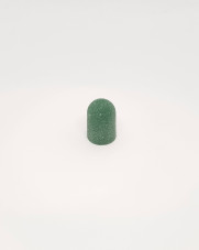 Pedicure abrasive caps, 16*25 mm, #80, green 1 pc.