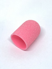 Pedicure abrasive caps, 16*25 mm, #80, pink 1 pc.