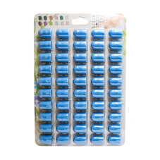 Pedicure abrasive caps, 13*19 mm, #120, blue 50 pcs