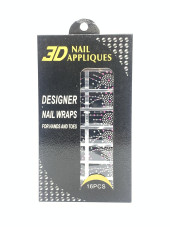 Наклейка для нігтів, 3D готовий манікюр Z-062
