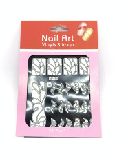 Трафарет для дизайну нігтів NF408
