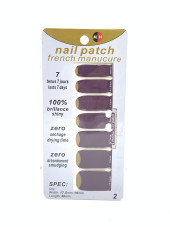 Наклейка для ногтей, готовый маникюр Nail Patch french manucure 1