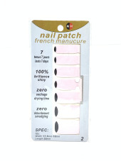 Наклейка для нігтів, готовий манікюр Nail Patch french manucure 2