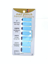 Наклейка для нігтів, готовий манікюр Nail Patch french manucure 3