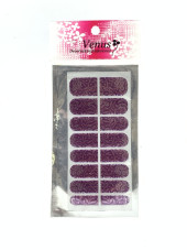 Наклейка для нігтів, готовий манікюр Purple Plant Квіти фіолетовий колір